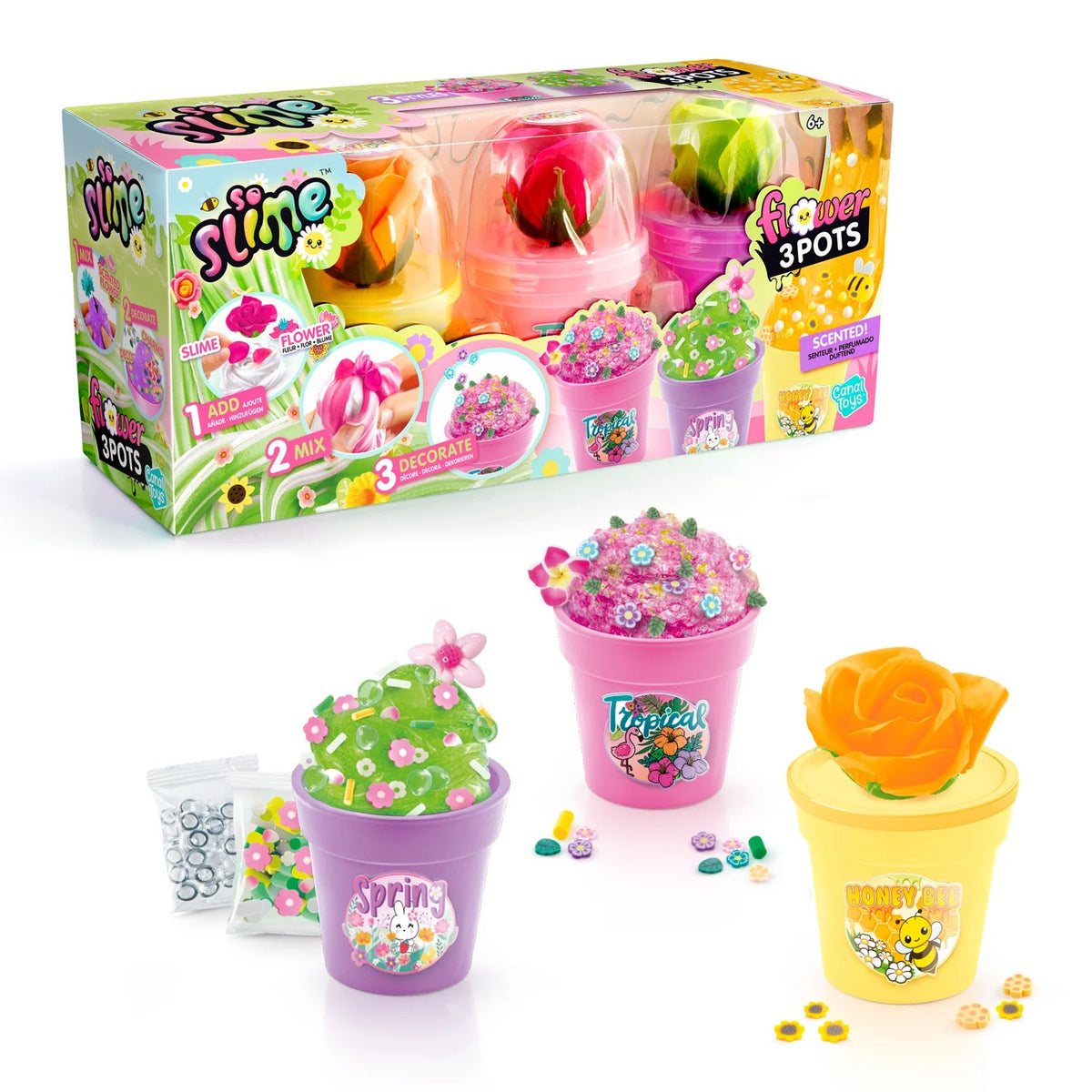 Canal Toys - Flower Slime 3er Pack