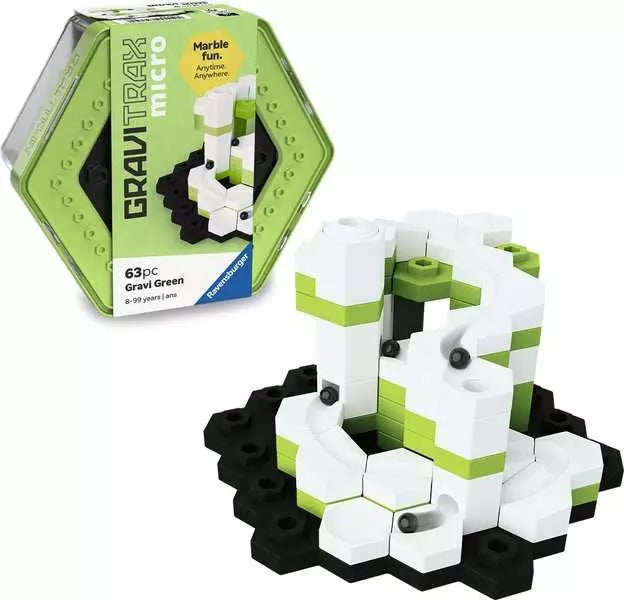 Ravensburger - GraviTrax micro Gravi Green 63-tlg.