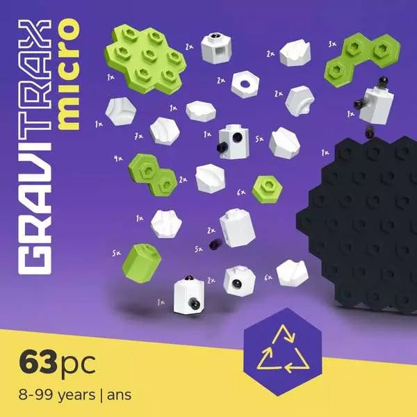 Ravensburger - GraviTrax micro Gravi Green 63-tlg.