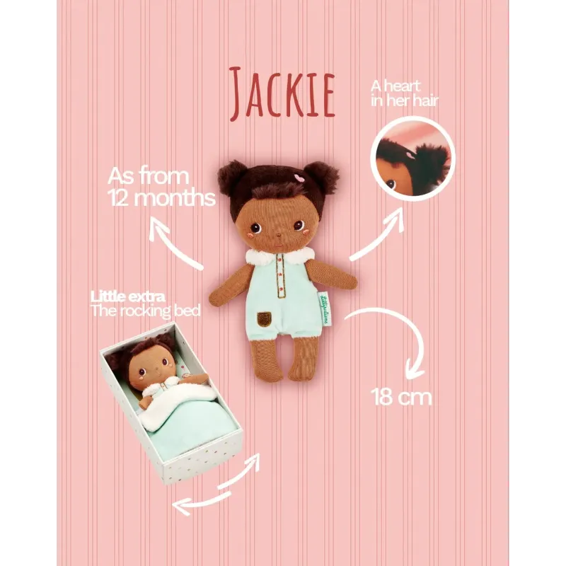 Lilliputiens - Stoffpuppe Jackie 18 cm