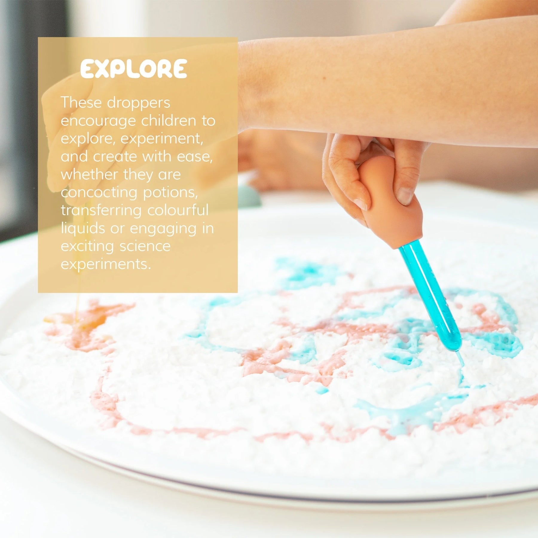 INSPIRE MY PLAY - Sensorikspielzeug Pipetten-Set natural
