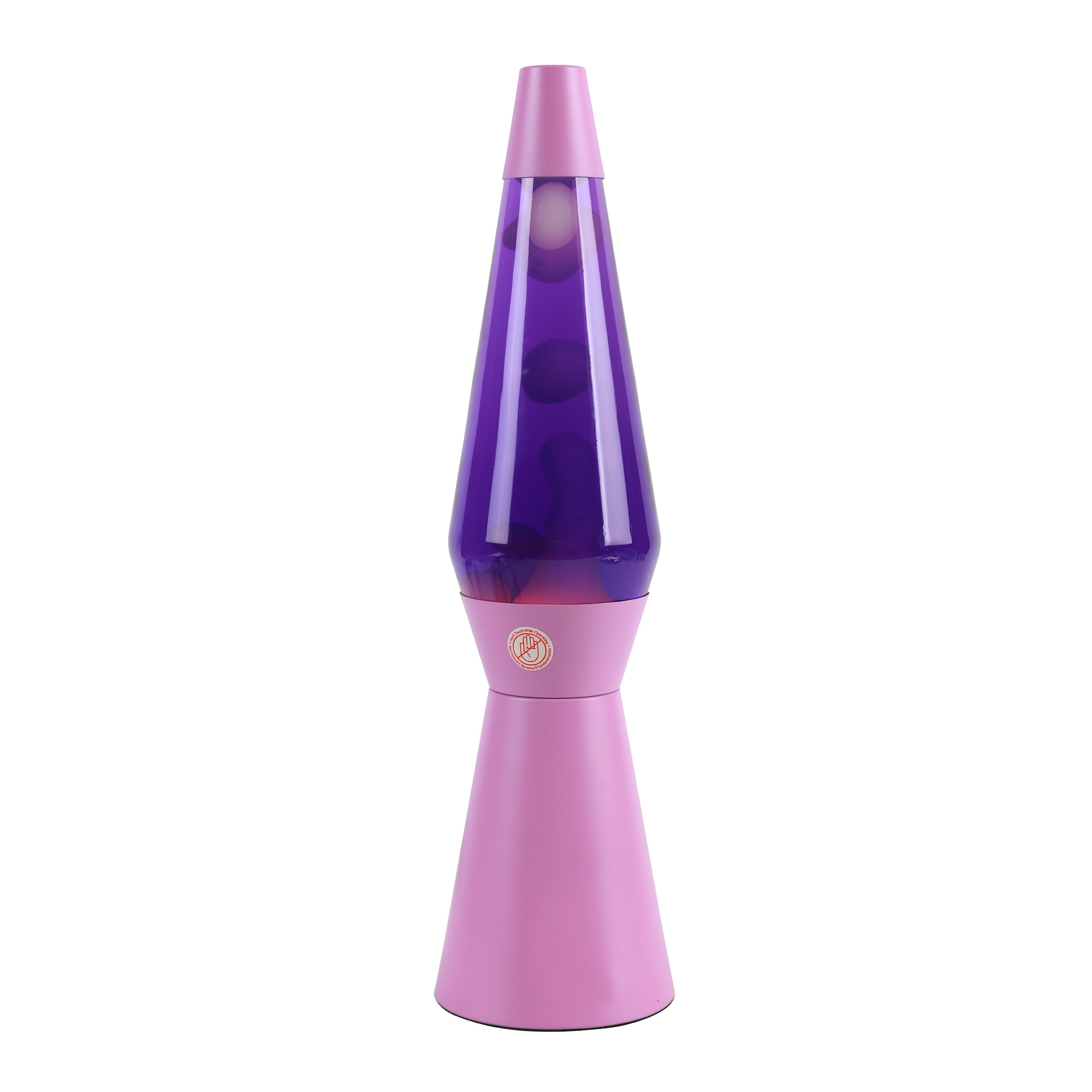 i-Total Lavalampe Spaceship, violett-rosa Design, rosa Wachs, violette Flüssigkeit, dekorative Stimmungsleuchte, Tischlampe.