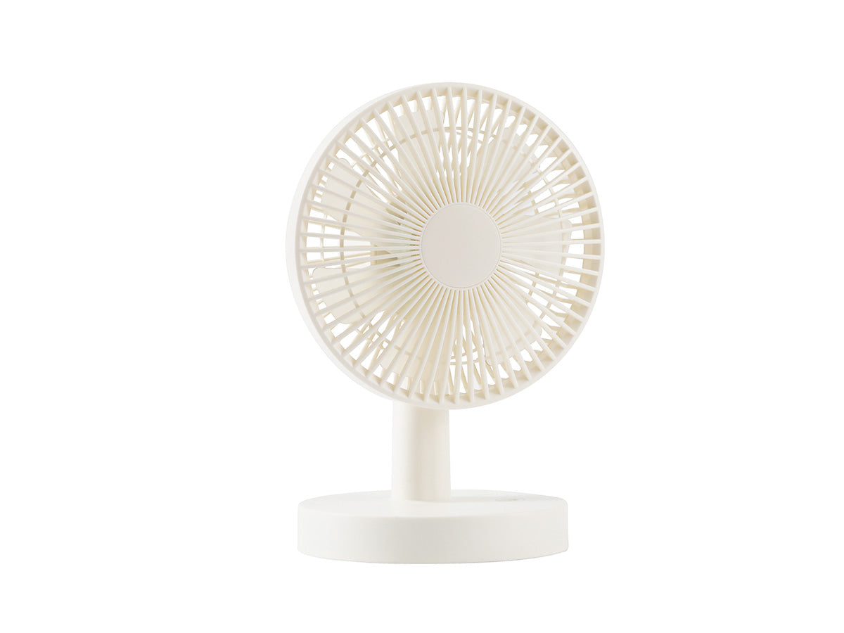 itotal Tischventilator, weiß, kompakt, oszillierend, USB, verstellbar, Kunststoff, leise.