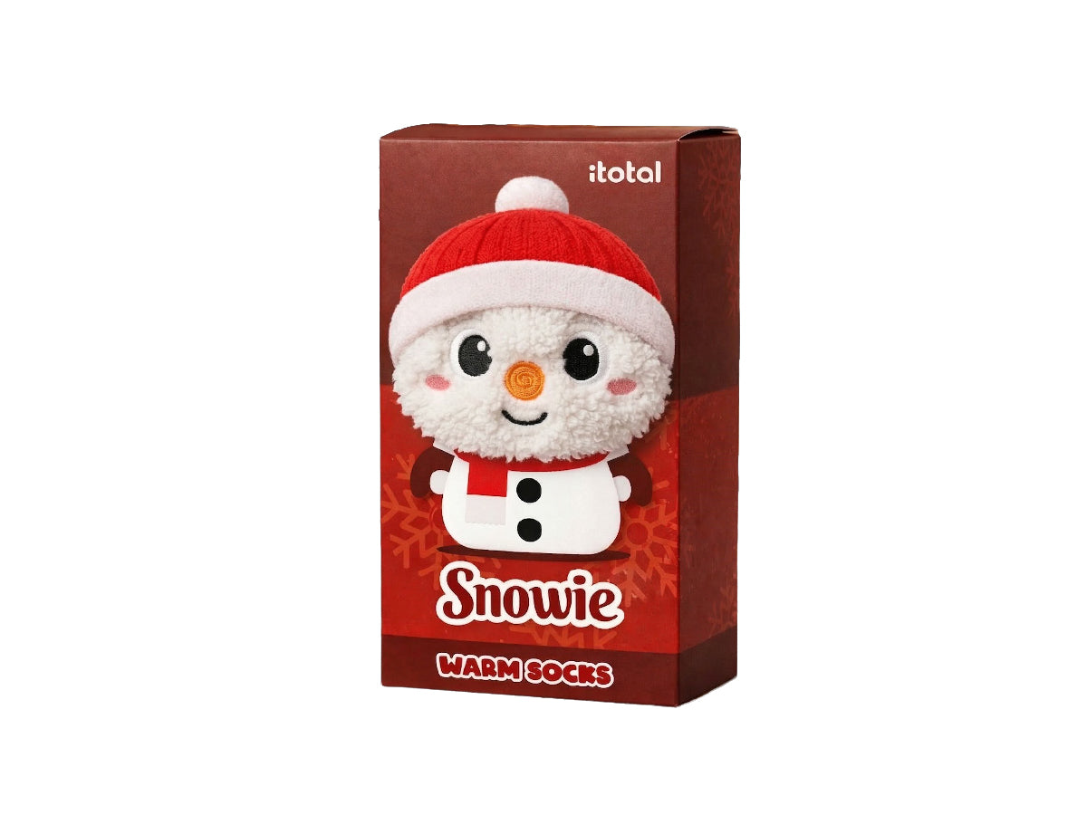 itotal - Anti Rutsch Kuschelsocken Schneemann
