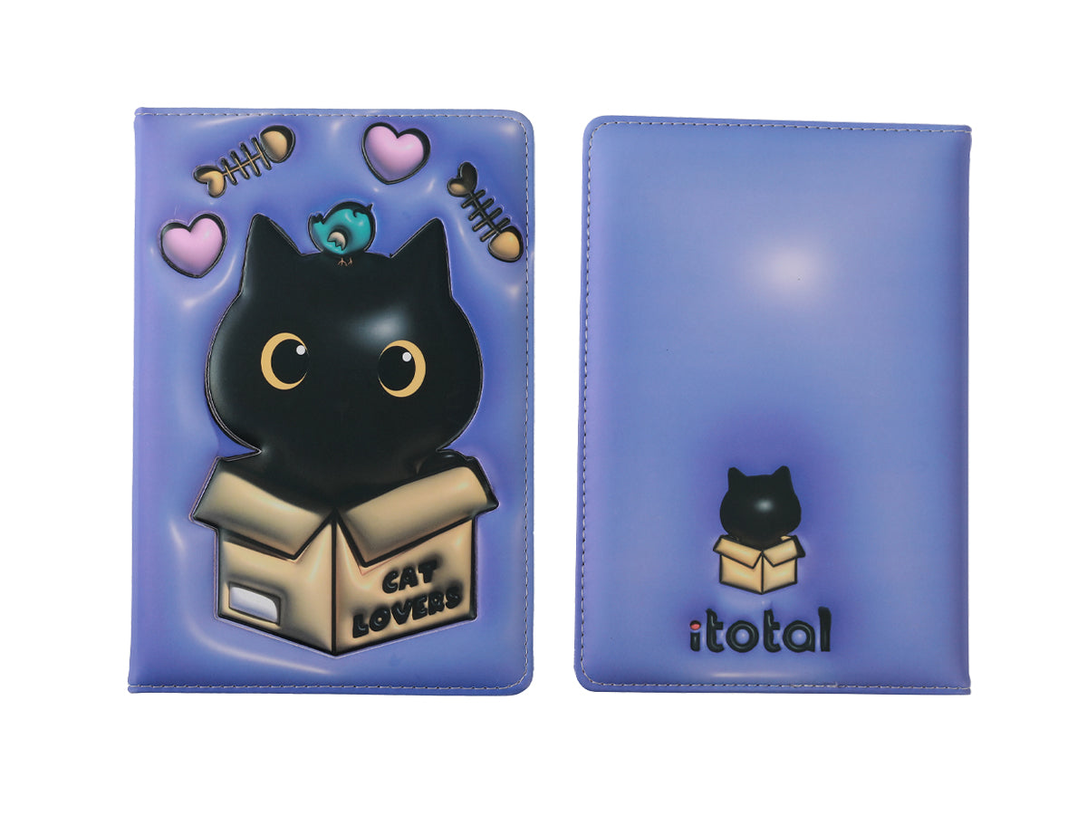 itotal - Black Cat 3D Notizbuch