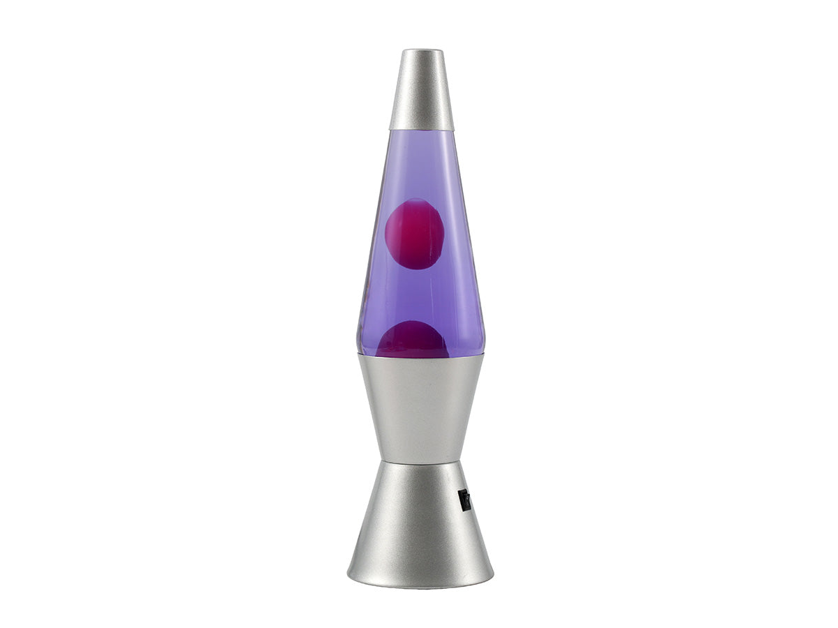 itotal - Lavalampe LED Spaceship silber/violett/rosa