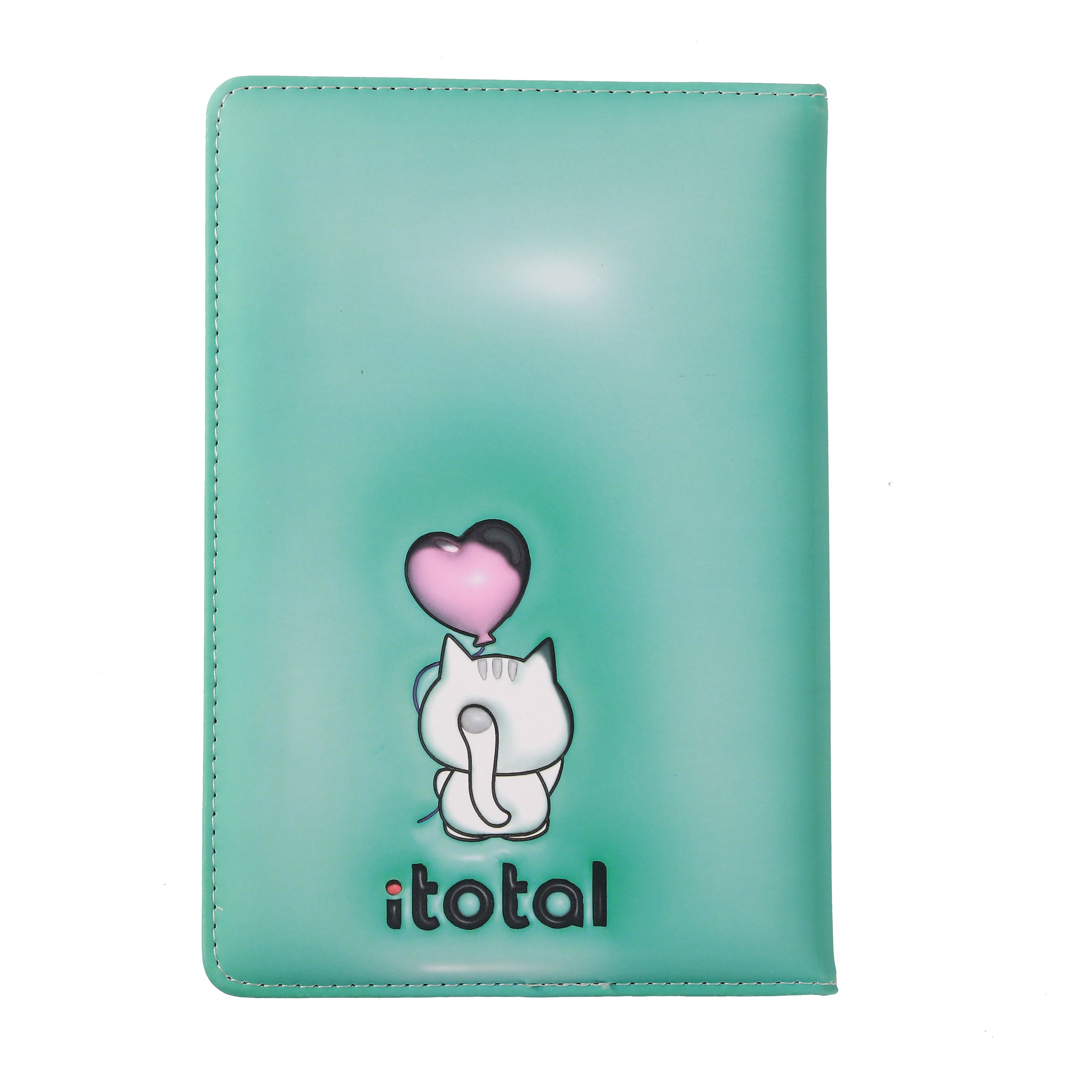 itotal - White Cat 3D Notizbuch