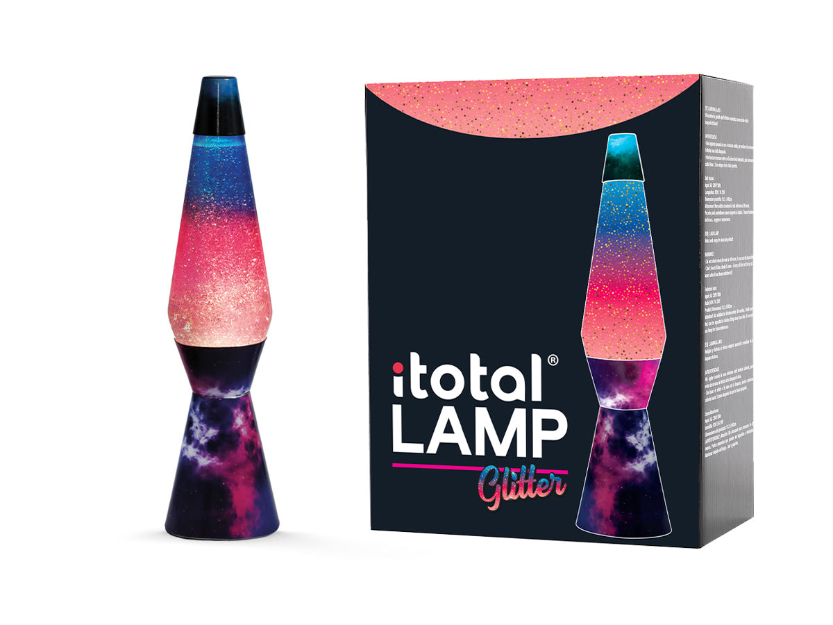 itotal - Lavalampe LED Spaceship Galaxy Glitter