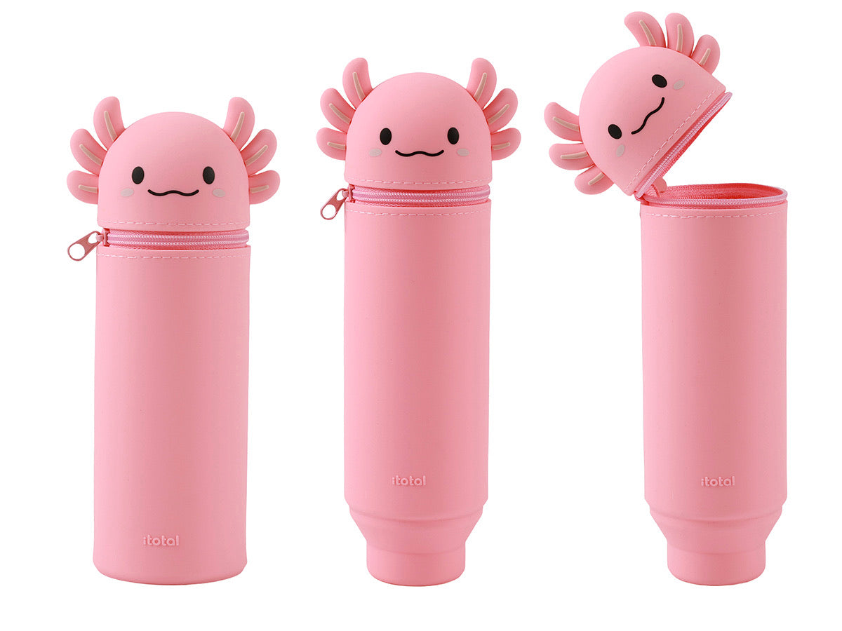itotal - Silikon-Federmäppchen Axolotl