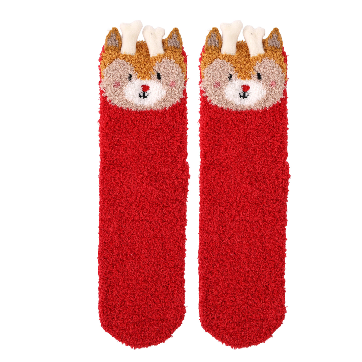 itotal - Anti Rutsch Kuschelsocken Rentier