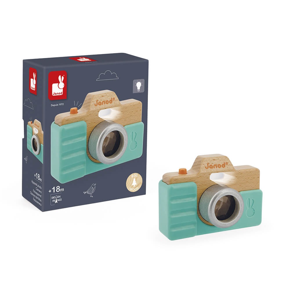 Janod - Fotoapparat aus Holz mit Licht & Sound