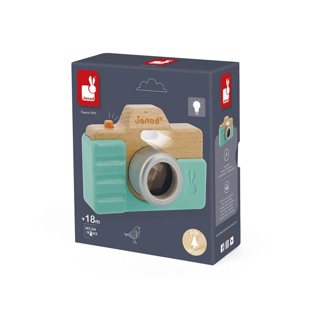 Janod - Fotoapparat aus Holz mit Licht & Sound