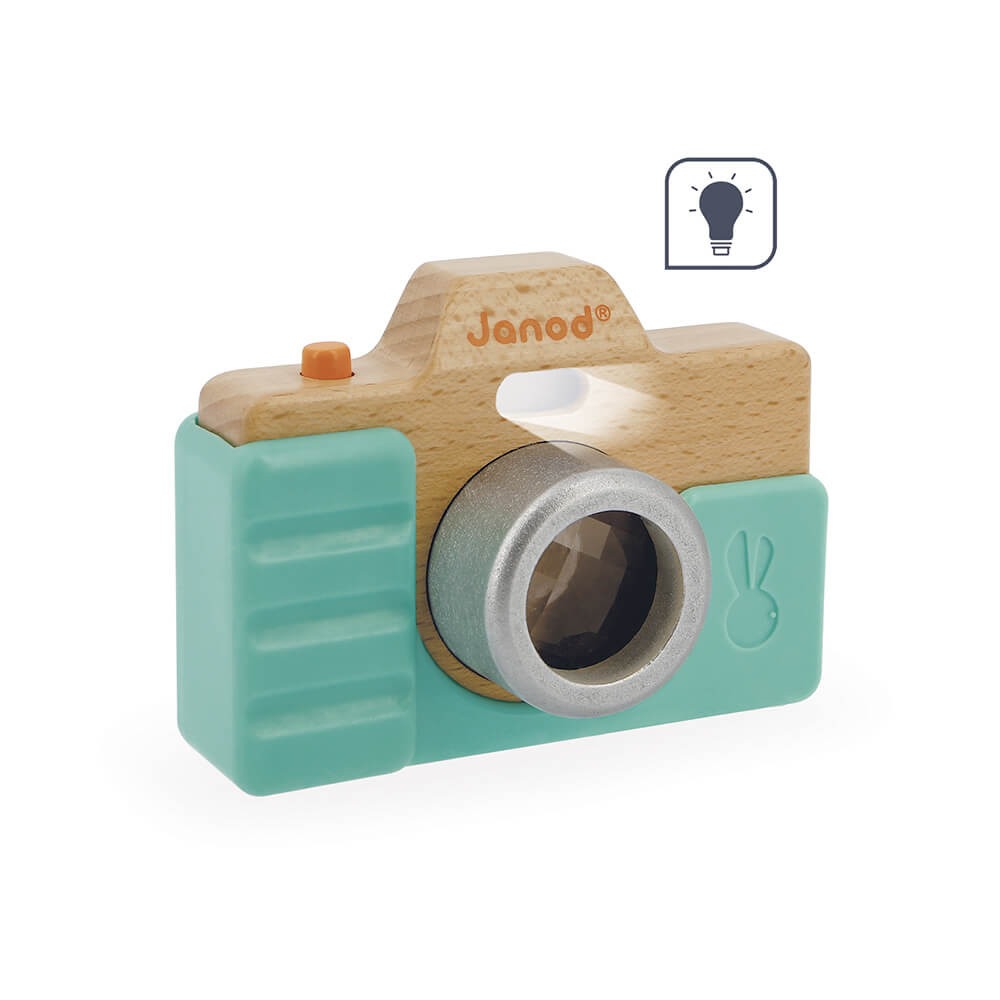 Janod - Fotoapparat aus Holz mit Licht & Sound