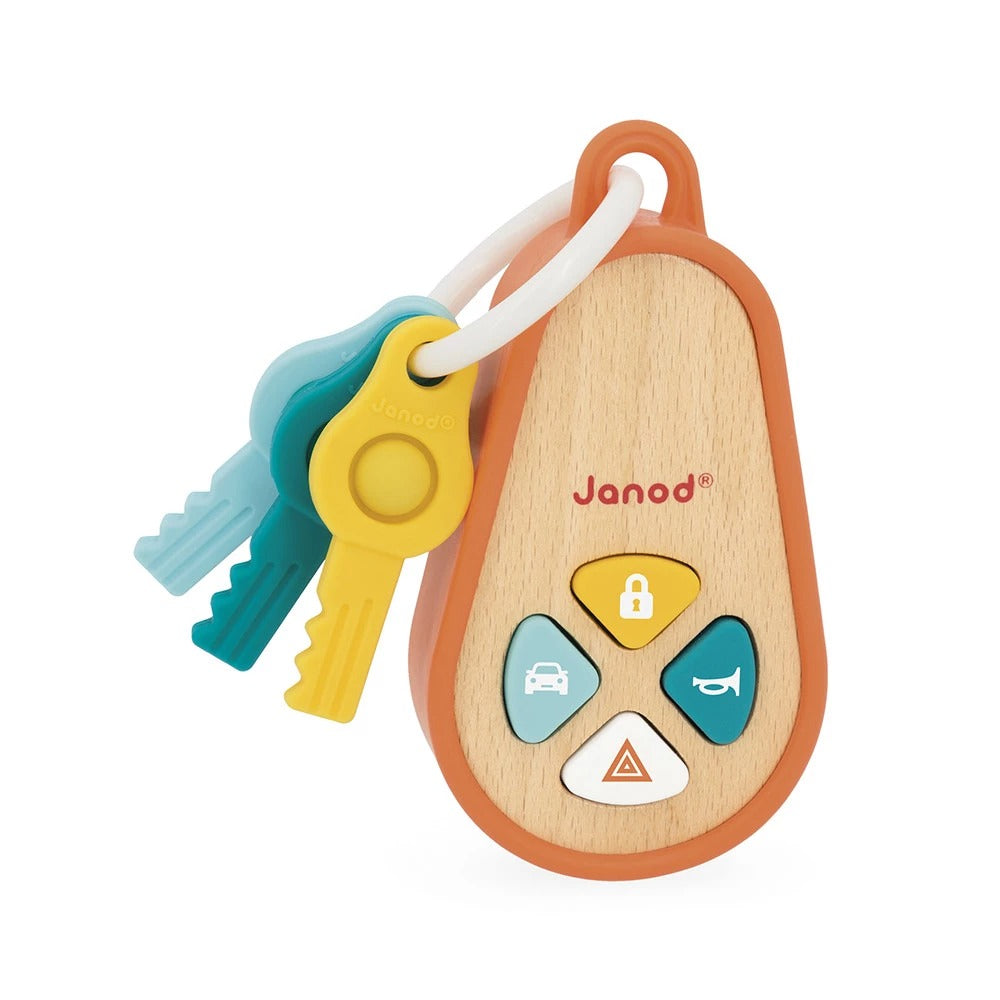 Janod - Klangschlüsselanhänger mit Sound & Pop-it