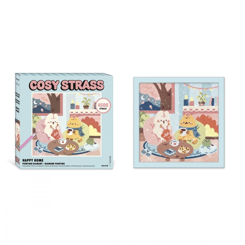 Janod - Diamond Painting Cosy Strass: Happy Home