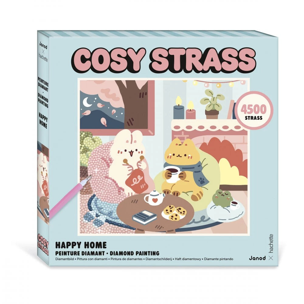 Janod - Diamond Painting Cosy Strass: Happy Home