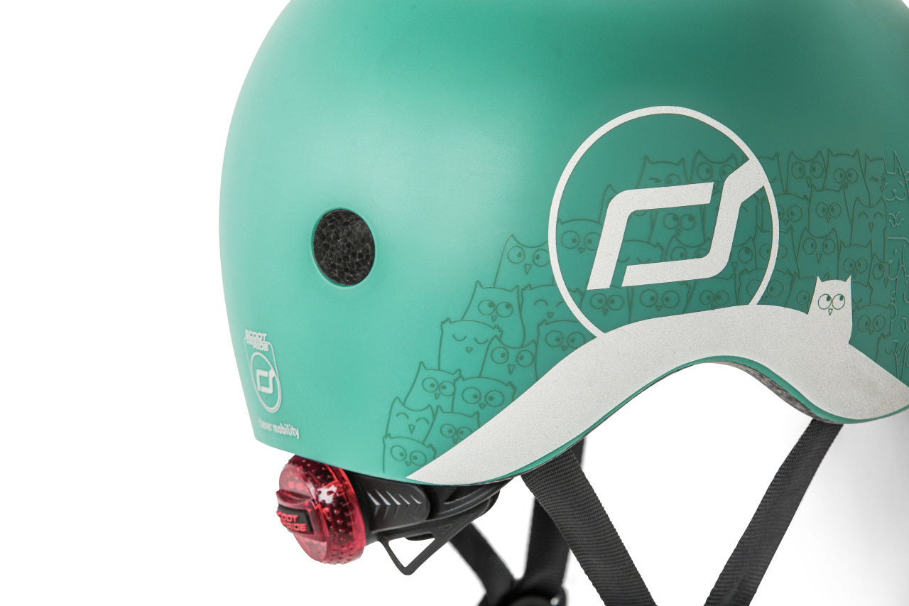 Scoot & Ride - Helm XXS-S reflective forest