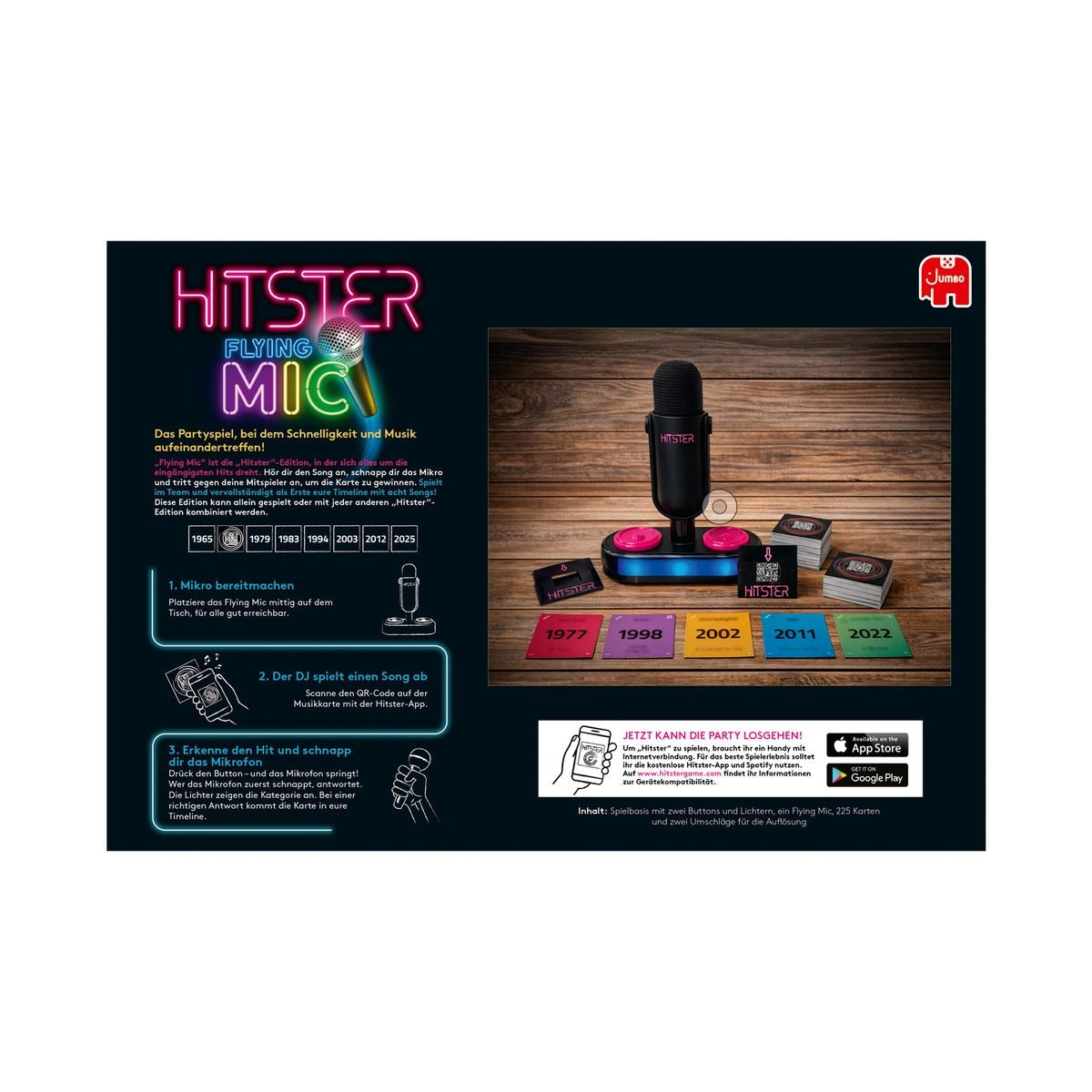 Jumbo - Partyspiel: Hitster Flying Mic