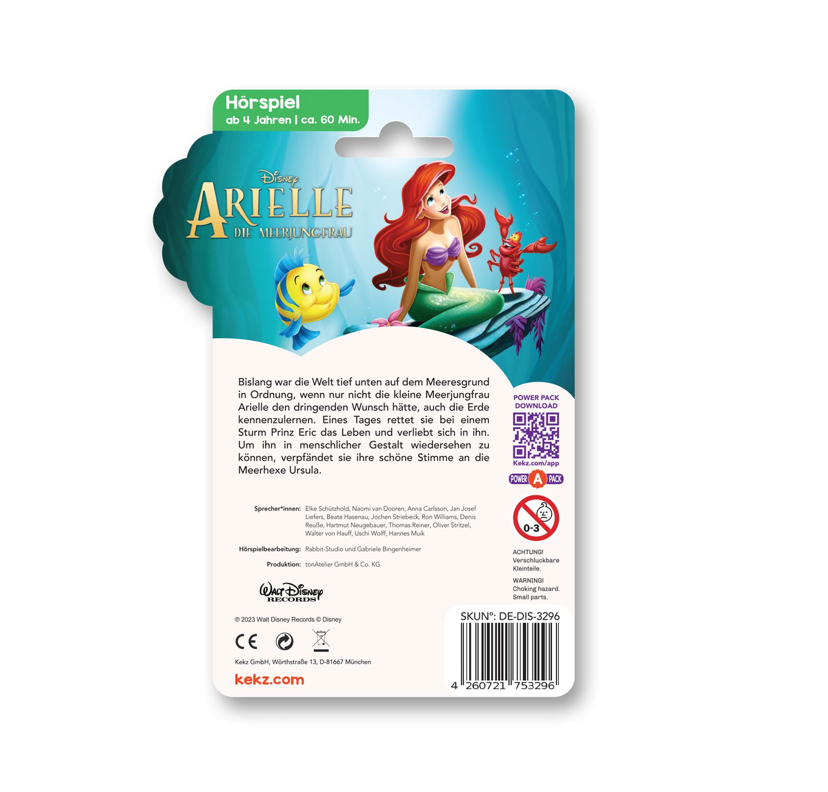 kekz - Audiochip mit Hörspiel Disney: Arielle