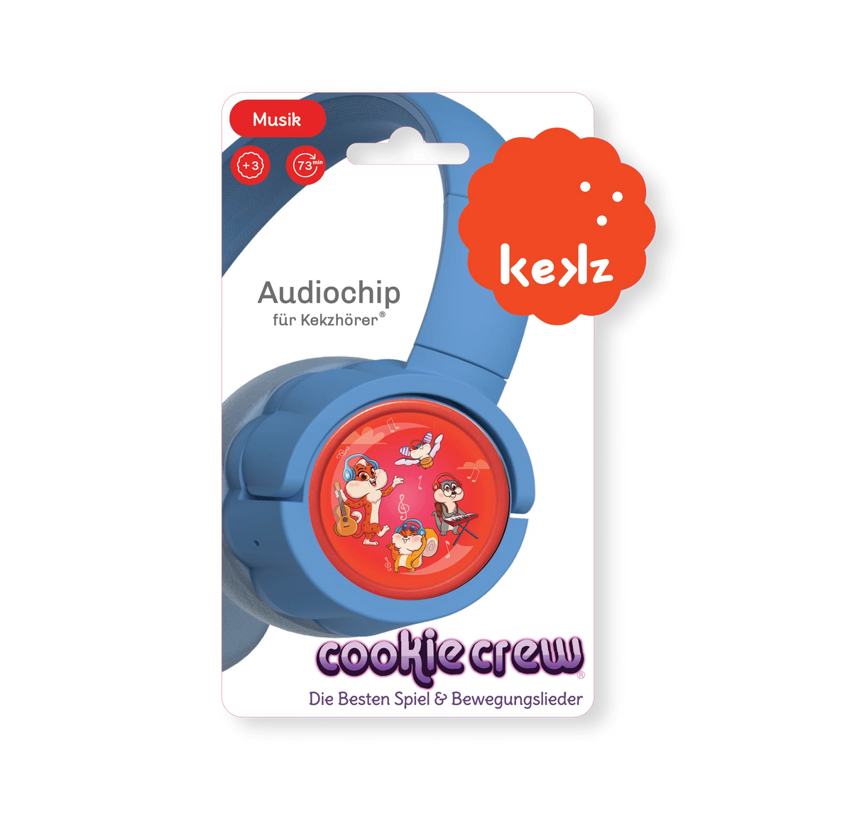 kekz - Audiochip mit Hörspiel Cookie Crew: Spiel- und Bewegungslieder