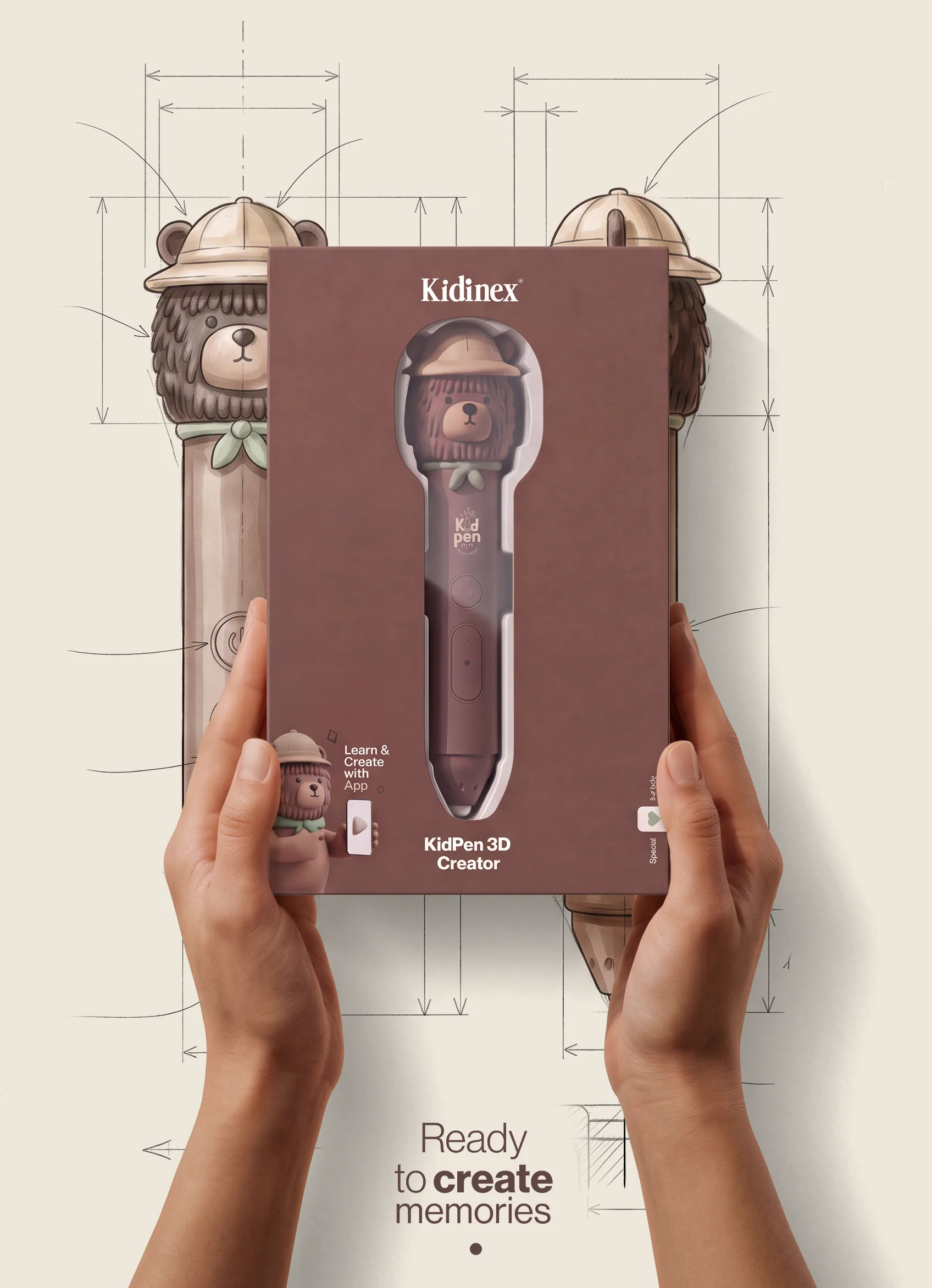 Kidinex - KidPen 3D Stift Bär
