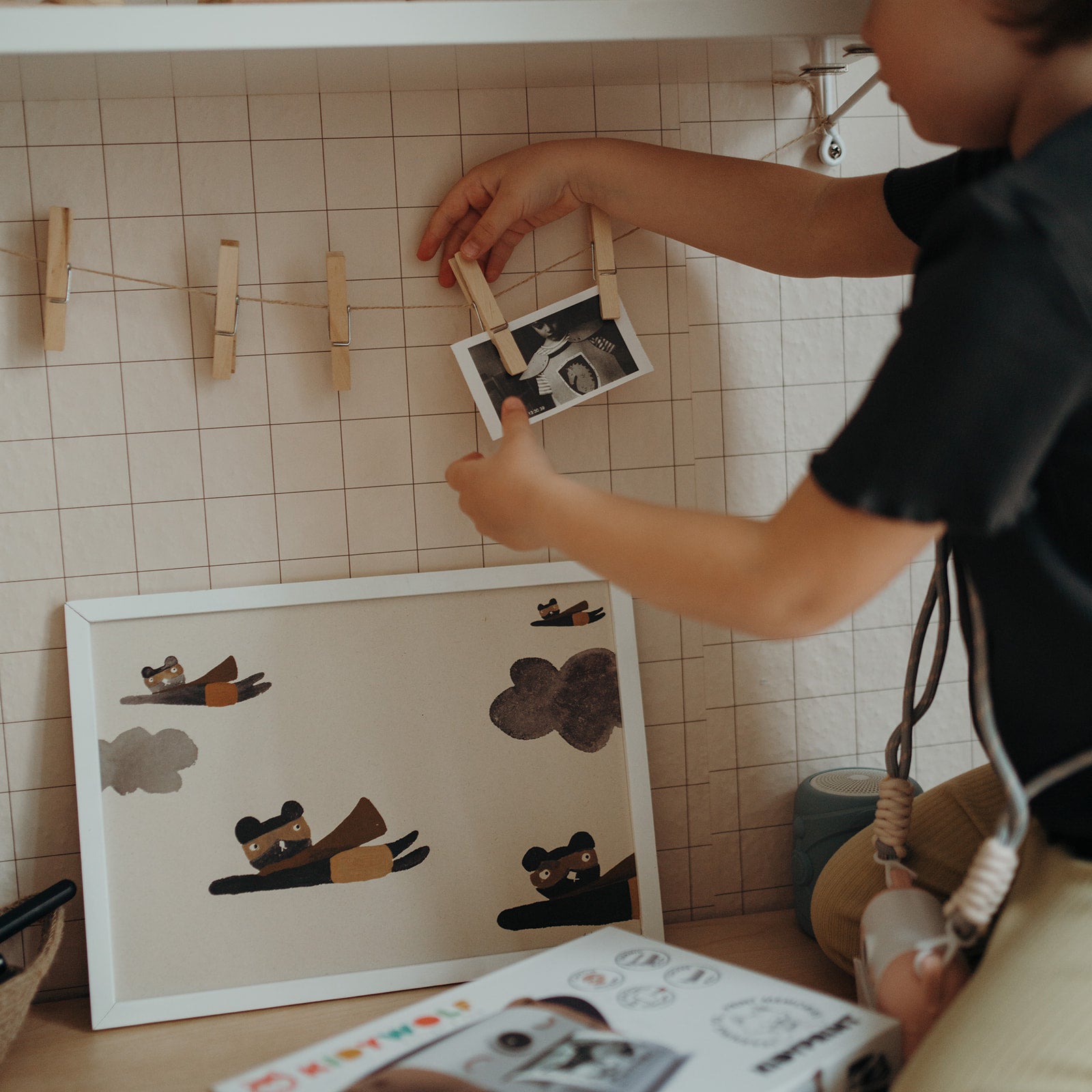 KIDYWOLF - Kidyprint Kinderkamera mit Sofortdruck pfirsich