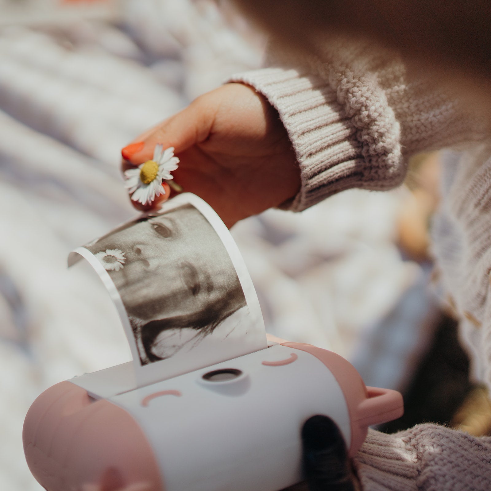 KIDYWOLF - Kidyprint Kinderkamera mit Sofortdruck pfirsich