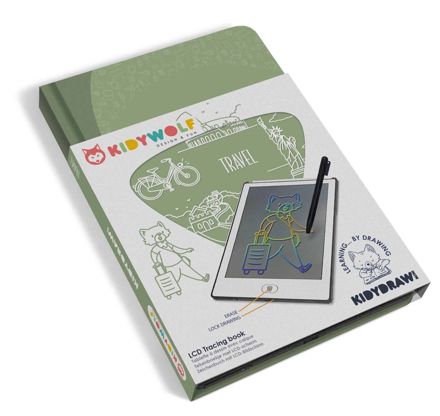 KIDYWOLF - Digitales Malbuch Kidydraw-Mini: Reise