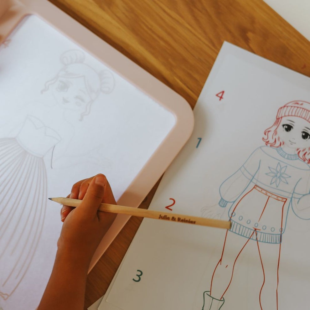 KIDYWOLF - Kidydraw Pro Fashion Zeichentablet mit LED-Bildschirm