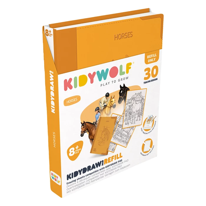 KIDYWOLF - Nachfüllpack Designtafel: Pferd