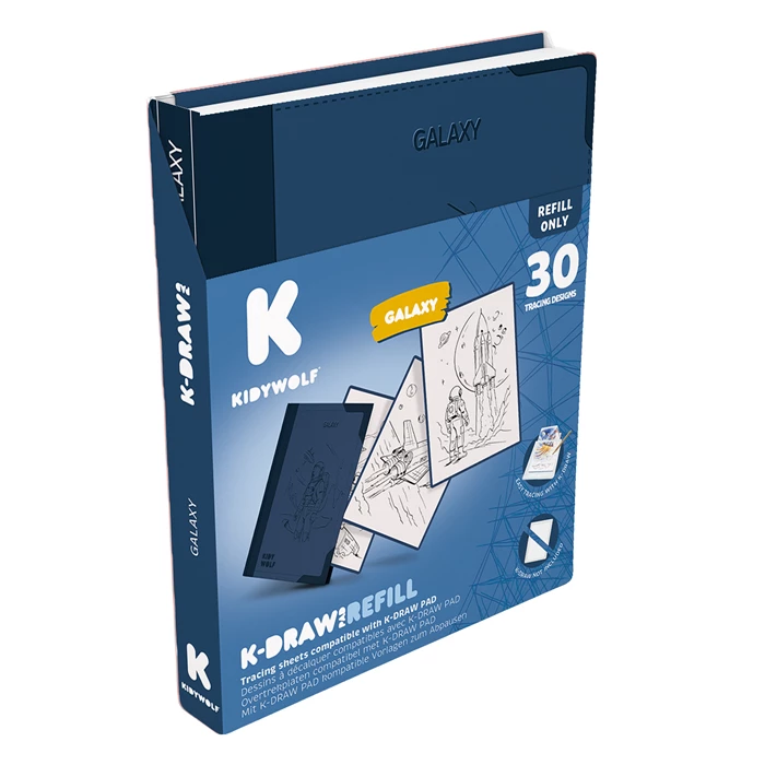 KIDYWOLF - Nachfüllpack Designtafel: Weltraum