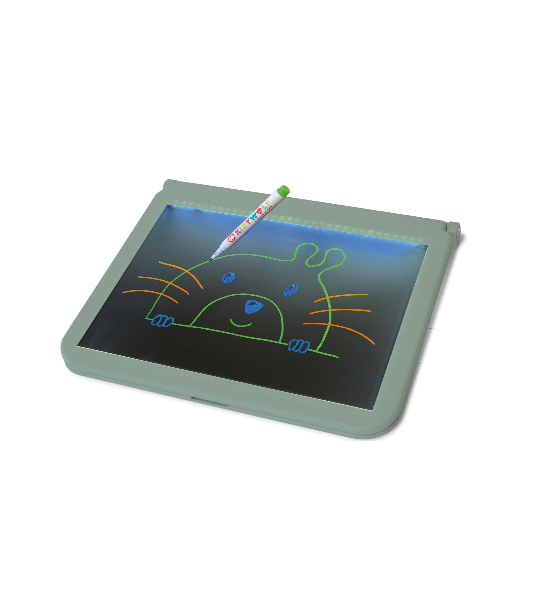 KIDYWOLF - Kidydraw Pro Zeichentablet mit LED-Bildschirm und Akku