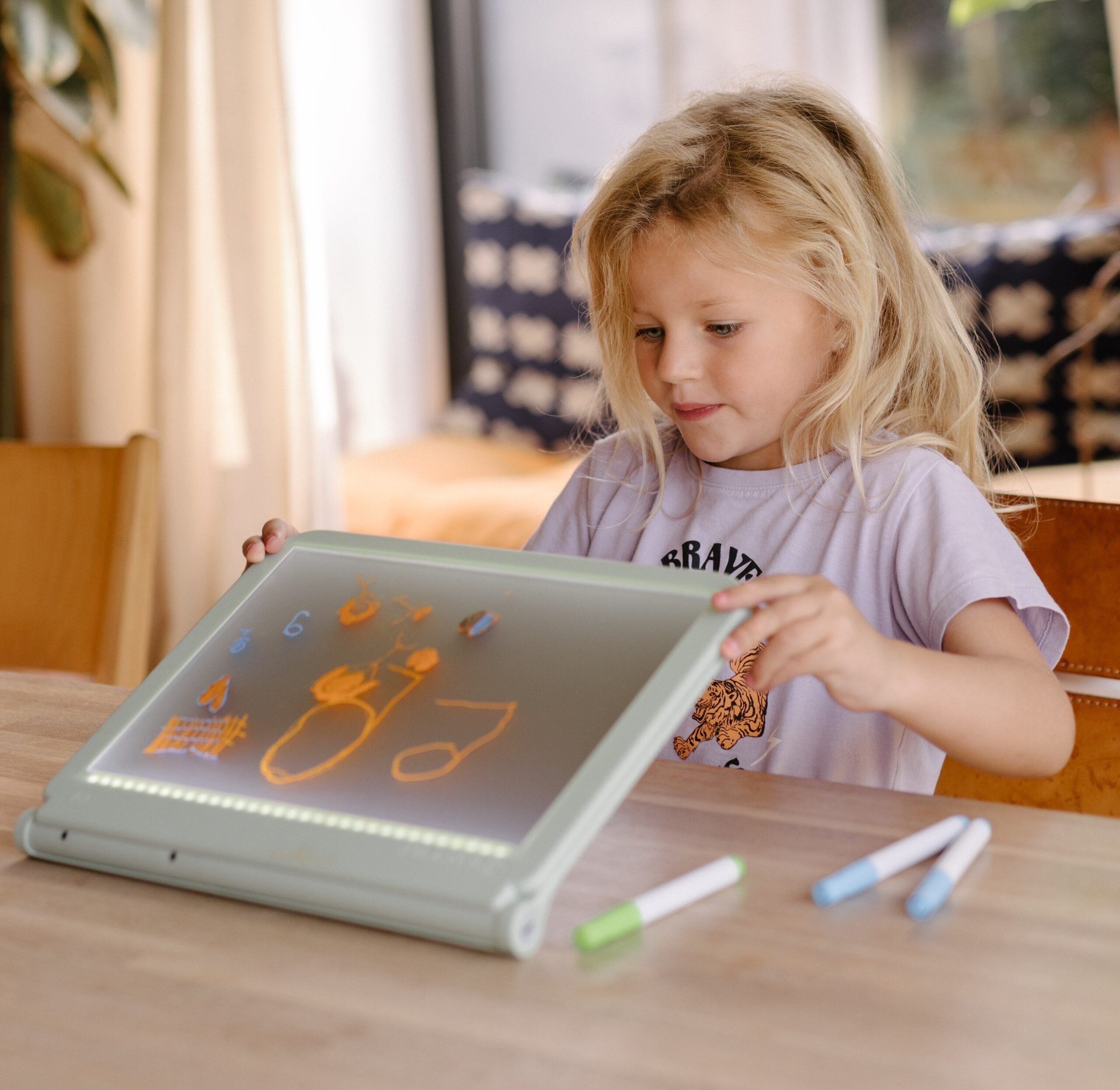 KIDYWOLF - Kidydraw Pro Zeichentablet mit LED-Bildschirm und Akku
