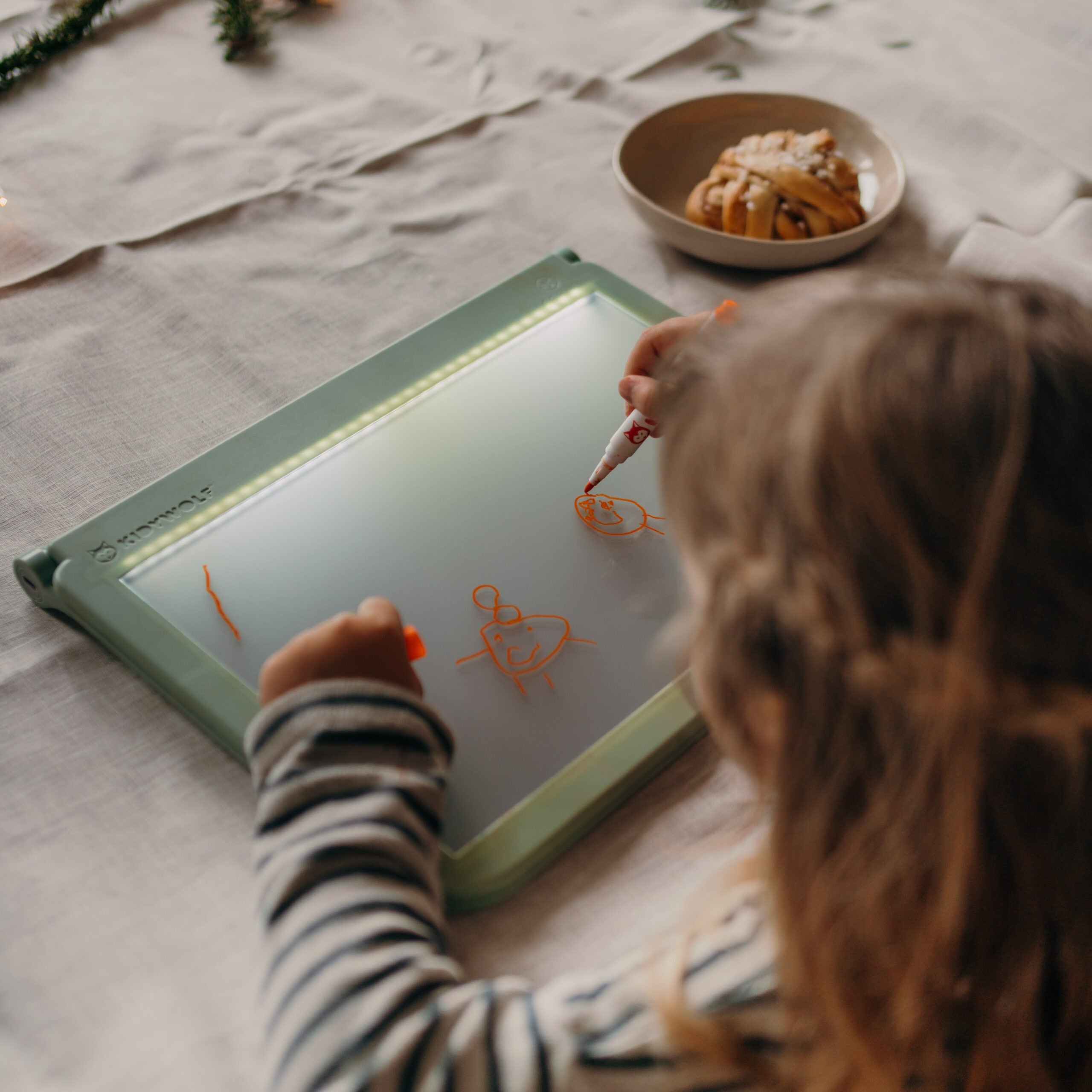 KIDYWOLF - Kidydraw Pro Zeichentablet mit LED-Bildschirm und Akku