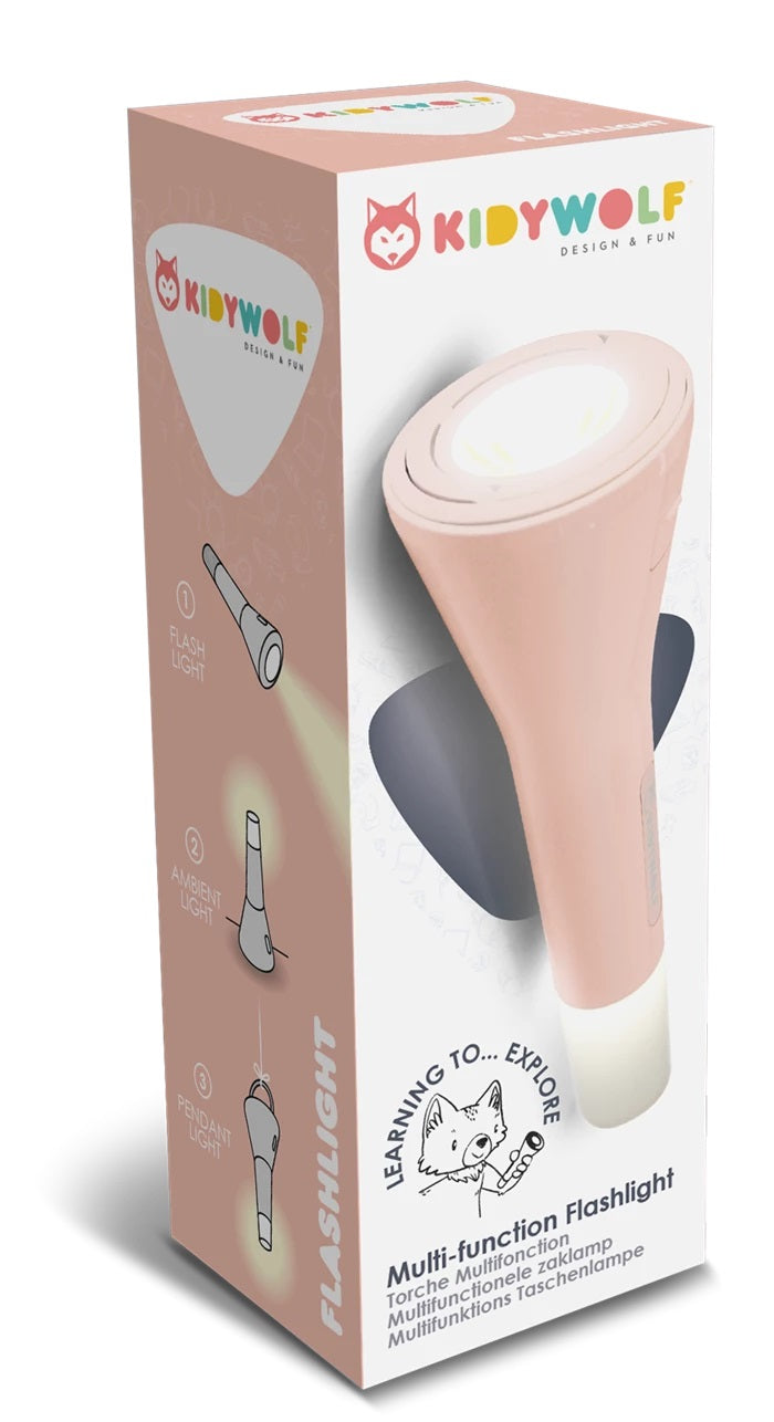 KIDYWOLF - Taschenlampe Kidyflash 3in1 rosa