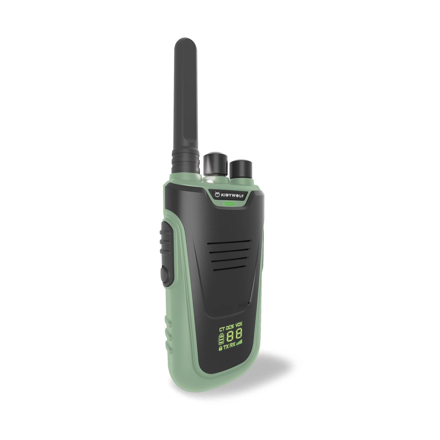 KIDYWOLF - Walkie-Talkies mit Taschenlampe grün/orange