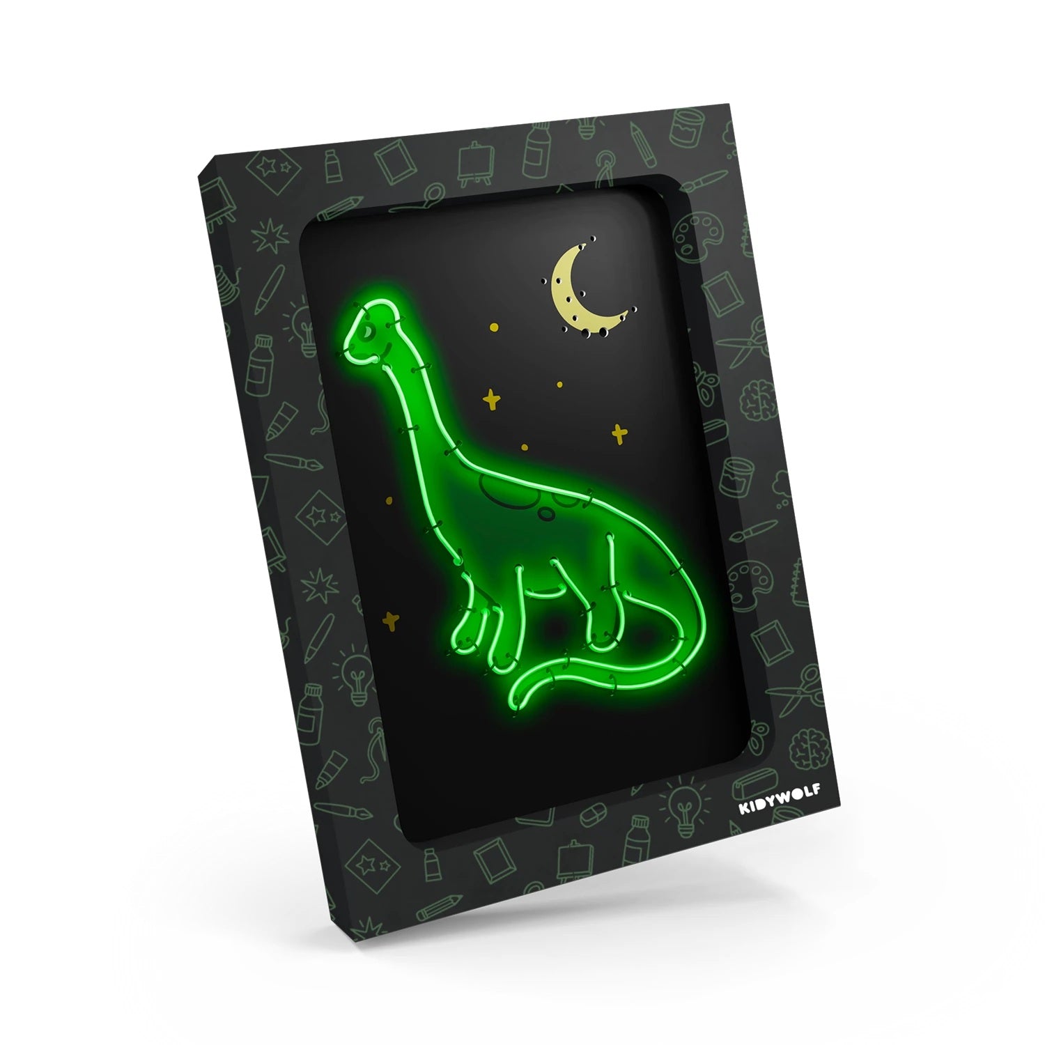 KIDYWOLF - Leuchtendes Wandbild Kidyneon: Dinos