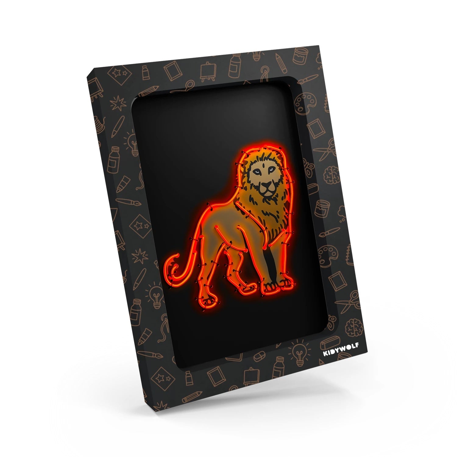 KIDYWOLF - Leuchtendes Wandbild Kidyneon: Tiere
