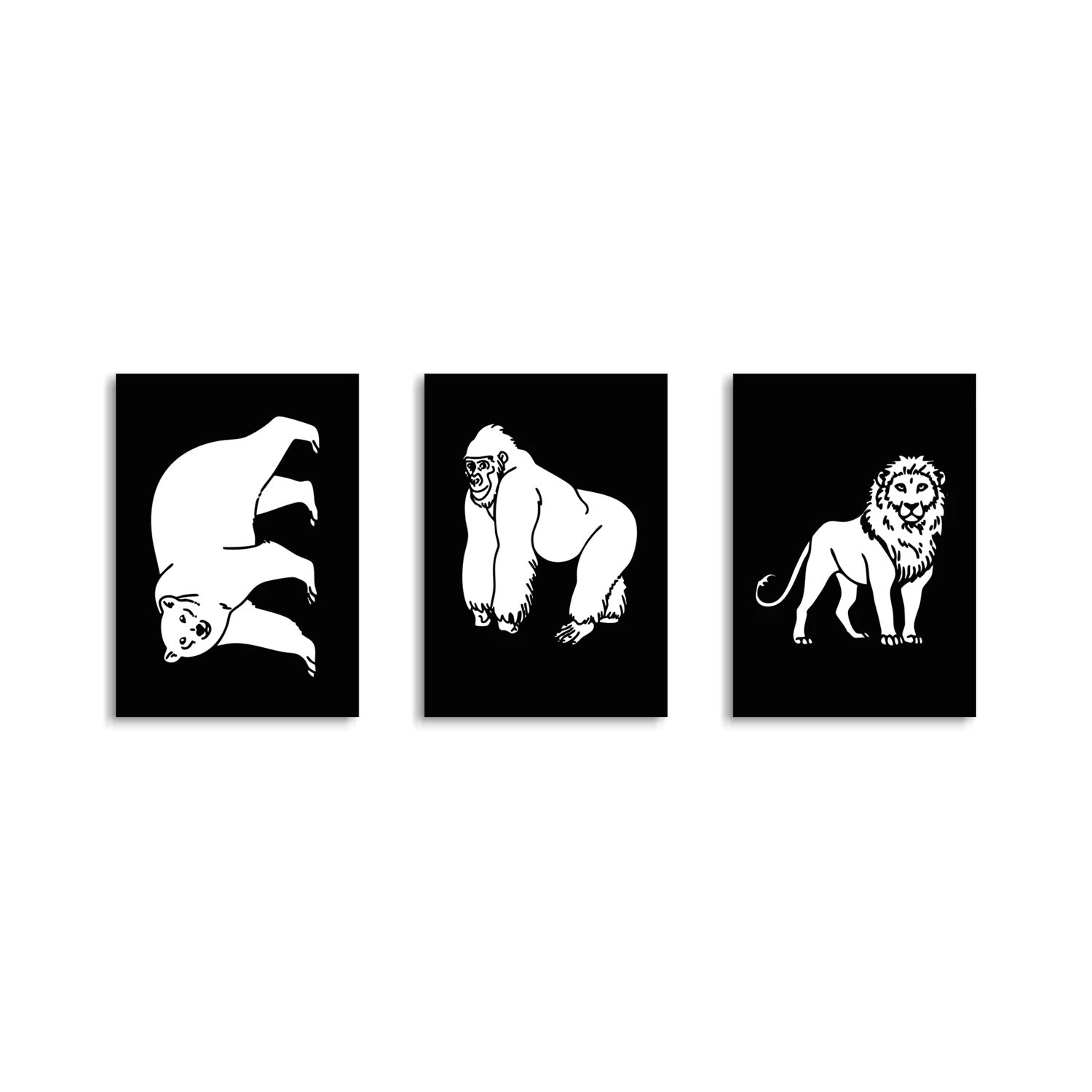 KIDYWOLF - Leuchtendes Wandbild Kidyneon: Tiere