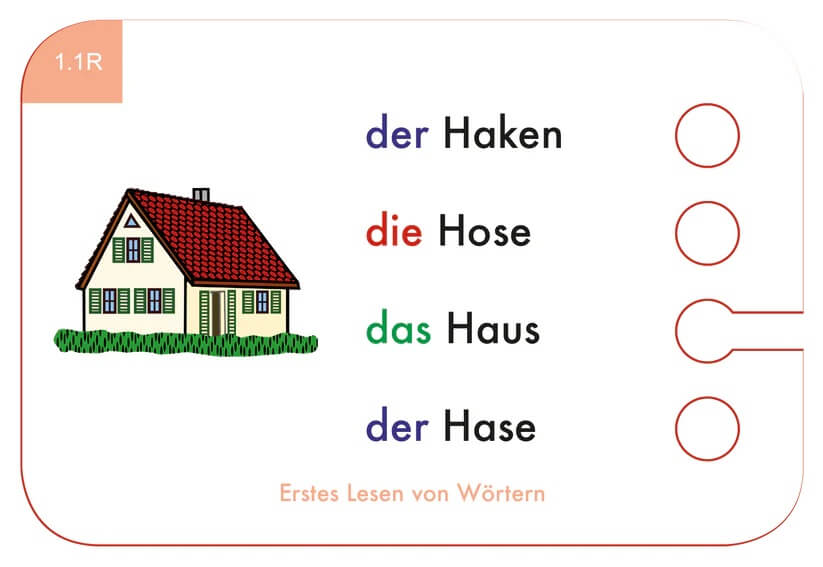 Kölner Lernspielverlag - Kartensatz Erstes Lesen von Wörtern