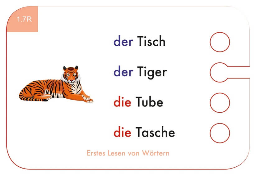 Kölner Lernspielverlag - Kartensatz Erstes Lesen von Wörtern