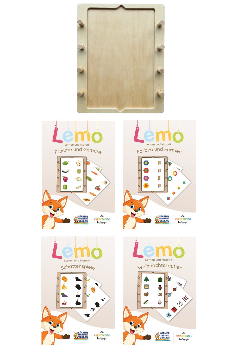 Kölner Lernspielverlag -  Lemo Starterset ab 3 + 4 Kartensätze