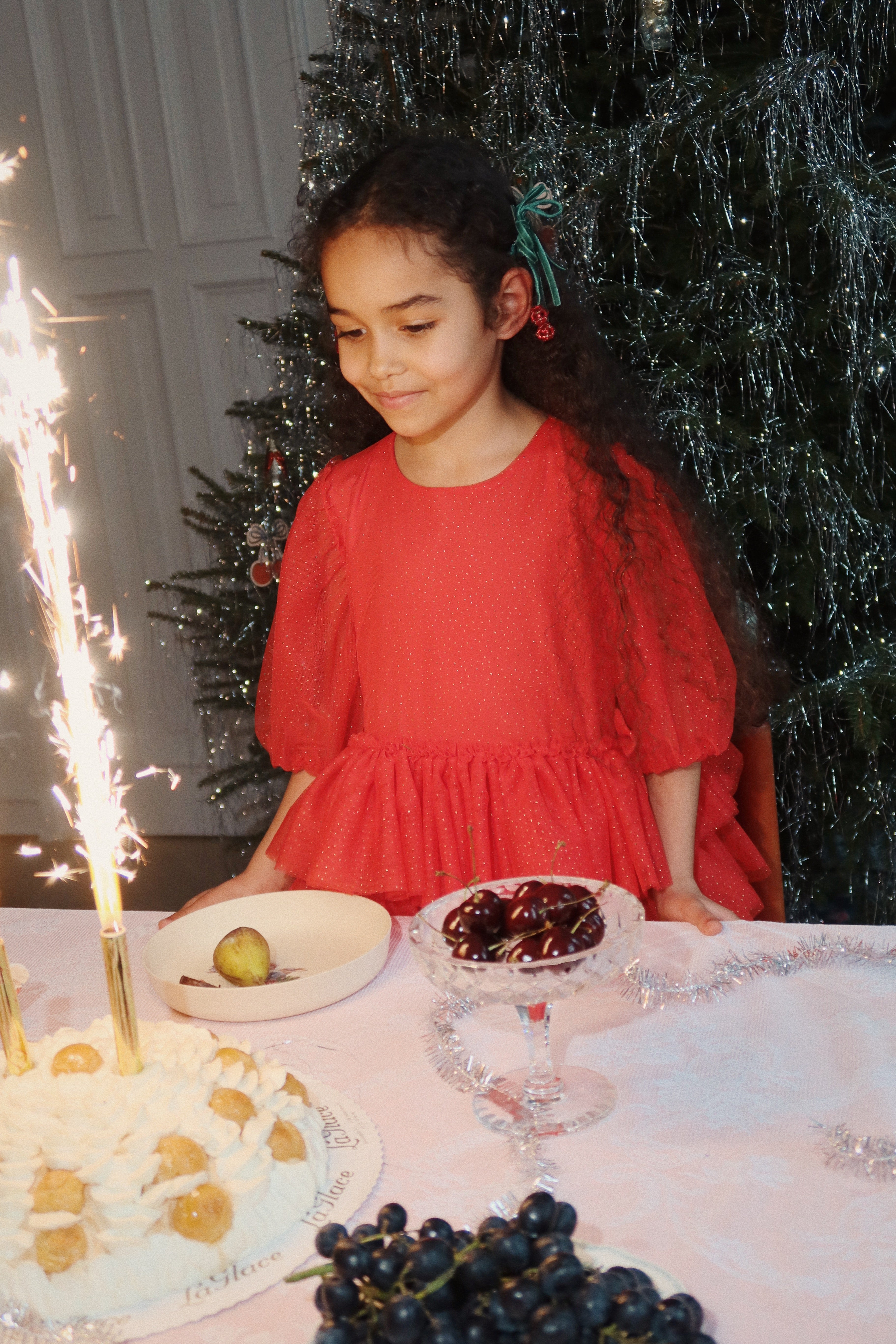konges slojd - Haarspangen Cherry Bow