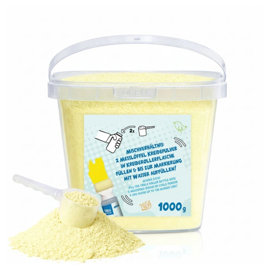 alldoro - Kreidepulver im Eimer 1kg gelb