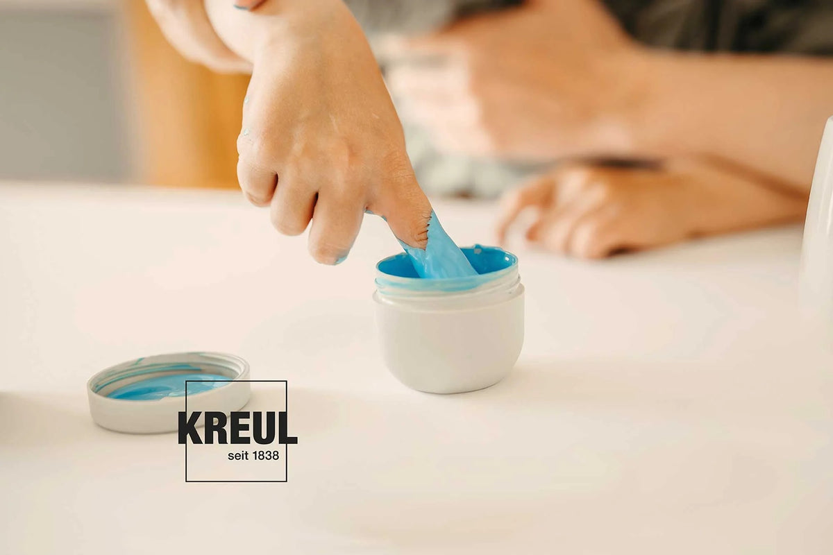 KREUL - MUCKI Porzellanfreunde Set mit Fingerfarben + Marker
