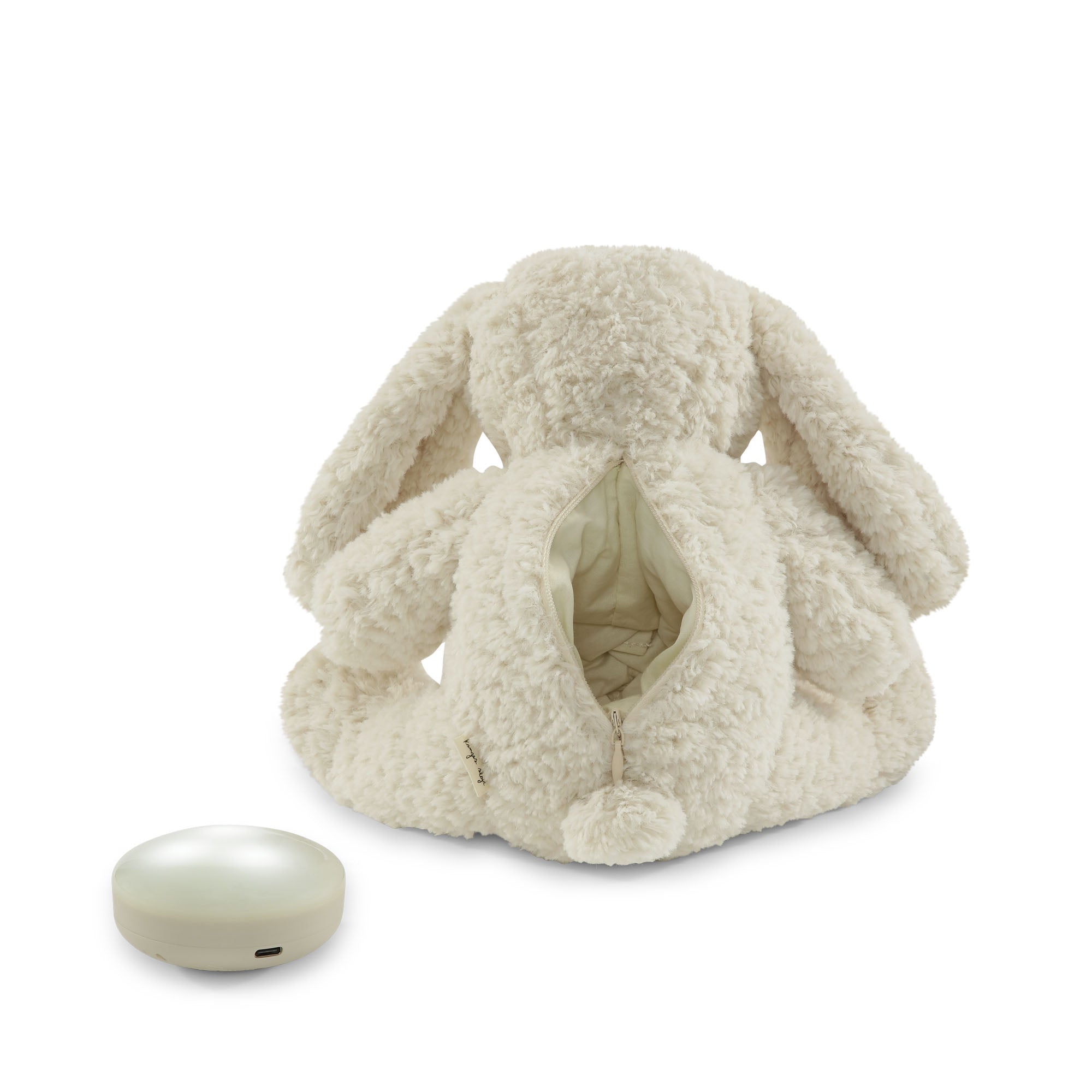 konges slojd - Kuscheltier mit Licht und Sound Off white