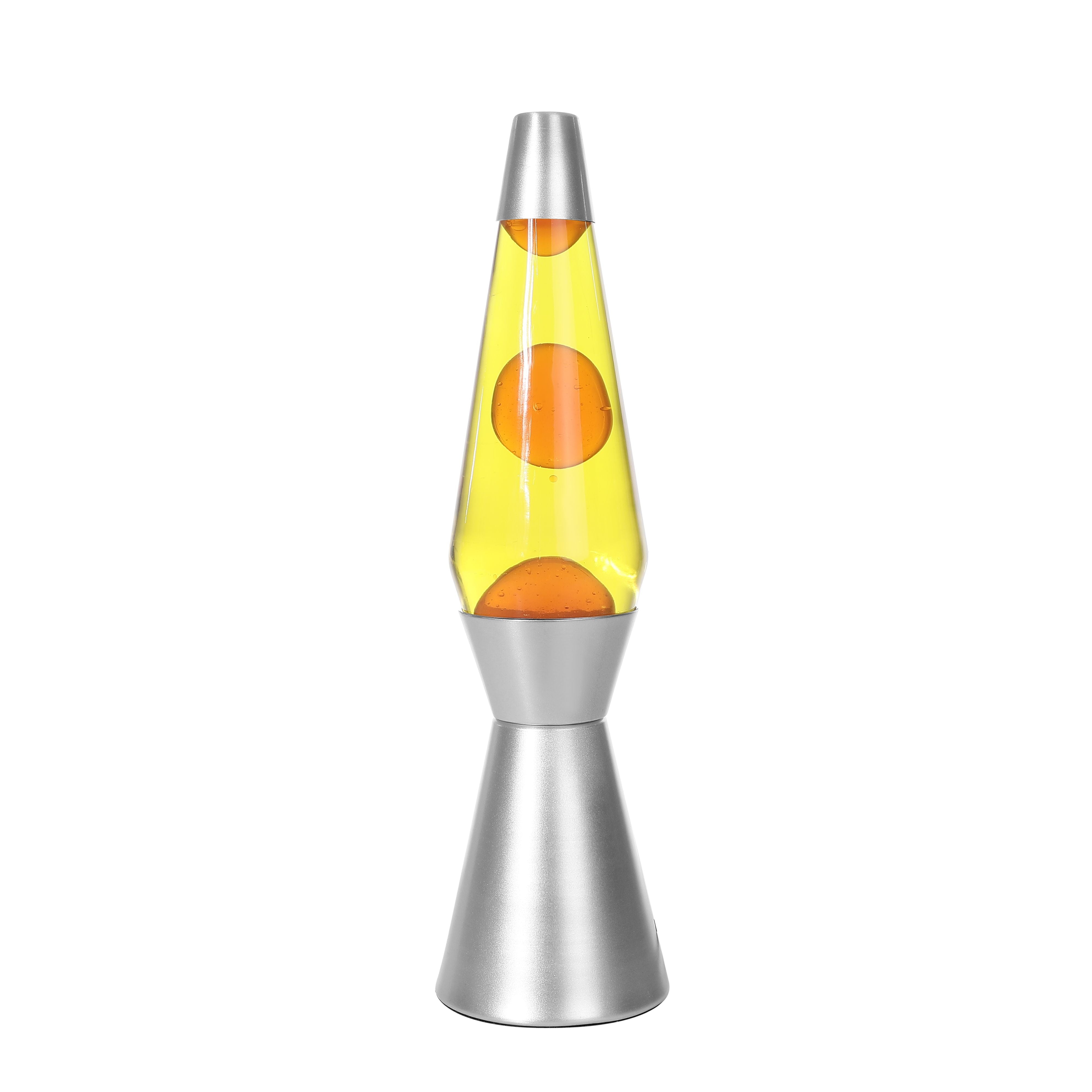 itotal - Lavalampe Spaceship silber/gelb/orange