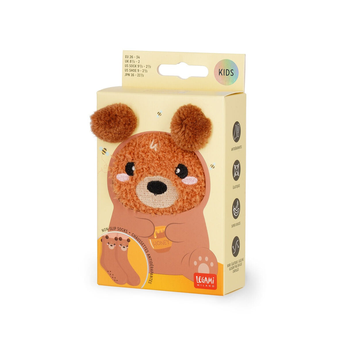 Legami - Rutschfeste Socken - It's a Match! Teddy Bear