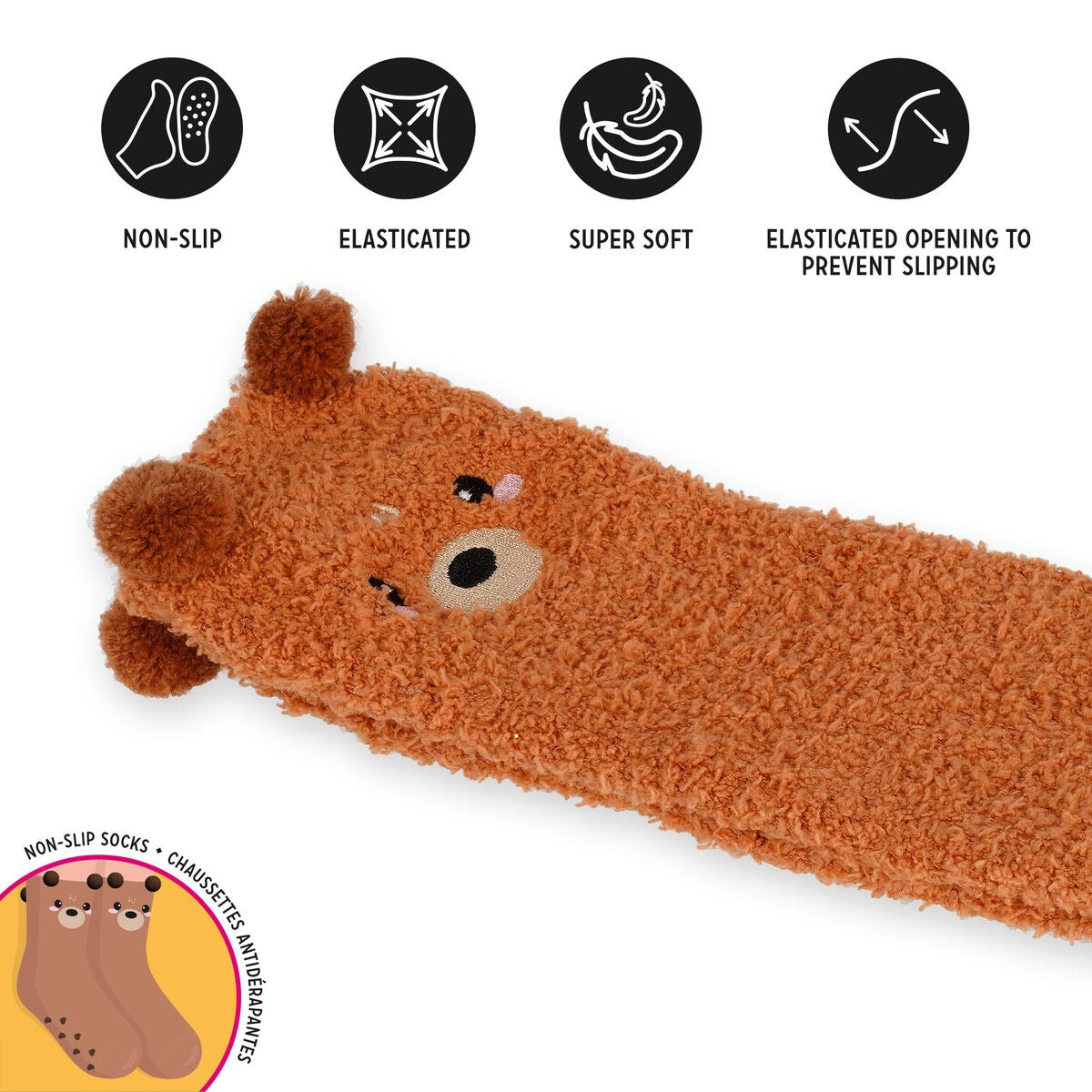 Legami - Rutschfeste Socken - It's a Match! Teddy Bear