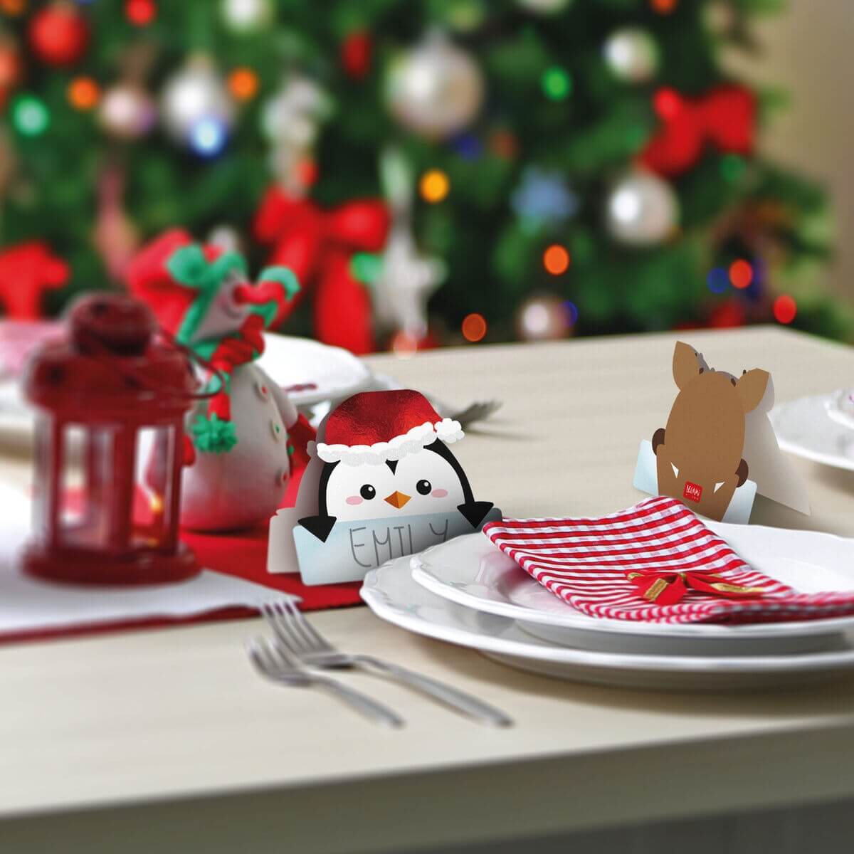 Legami - Weihnachtliche Tischkarten 12er Set